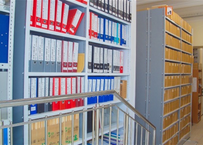 Металлические стеллажи для бухгалтерских документов